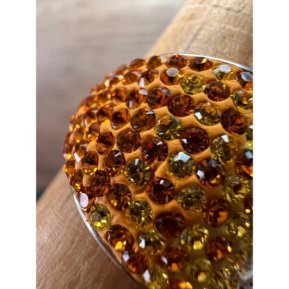 Signed Chelsea Taylor yellow ombré sterling silver ring size 8 - Picture 16 of 16